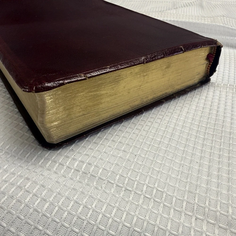 Nelson Open Bible 1985 KJV Expanded Edition Genuine Leather Soft Cover‎ Red